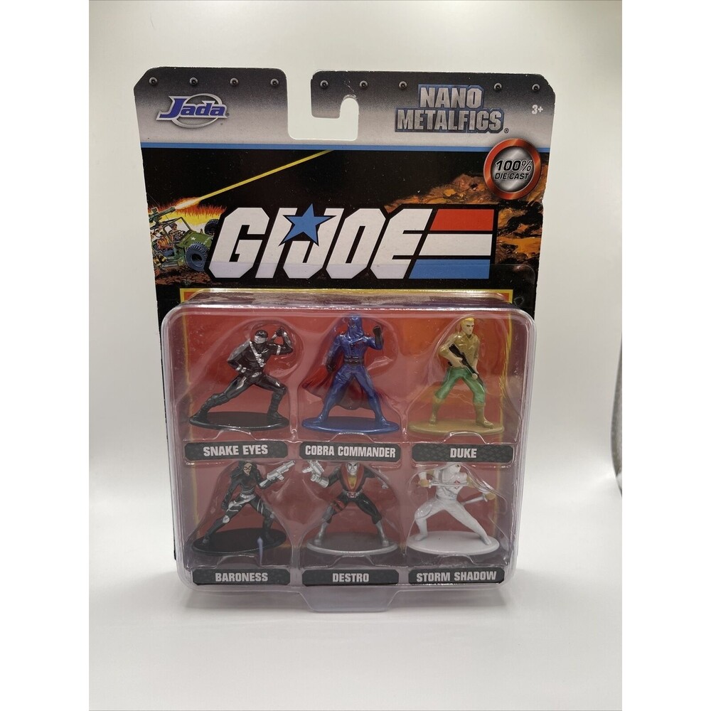 Jada Toys G.I. Joe Nano Metalfigs 100% Die Cast Set Of 6 New